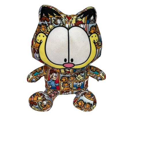 Garfield Sticker Bomb Plush Toy Medium 11” Multicolor Washable - Picture 1 of 2